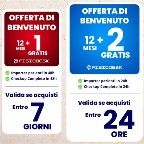 Offerta di benvenuto .